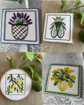 Pack Provence Faïença, 4 motifs de broderie PDF : Mimosa, Cigale, Citron, Lavande
