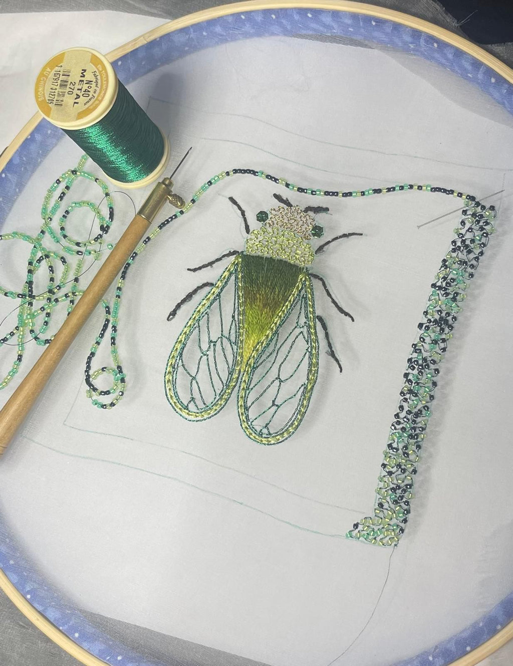 PDF - motif de broderie Cigale