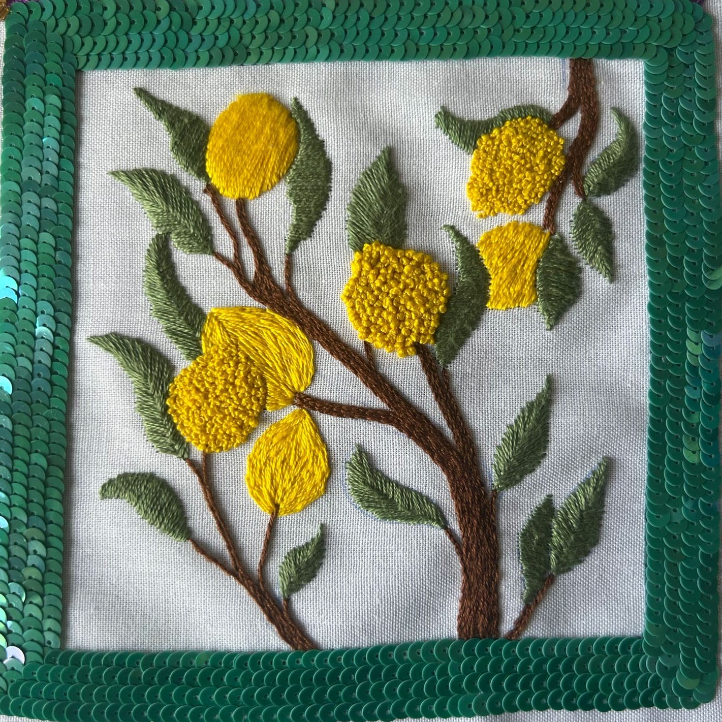 PDF - motif de broderie Citron
