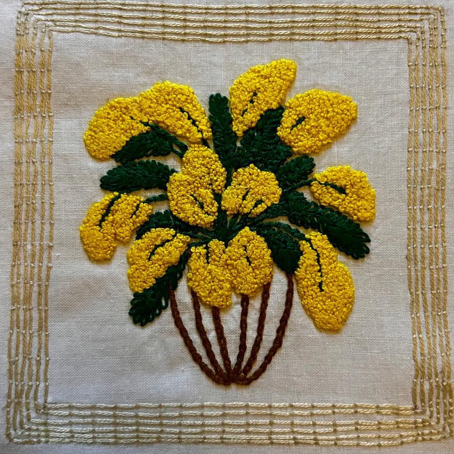 PDF - motif de broderie Mimosa